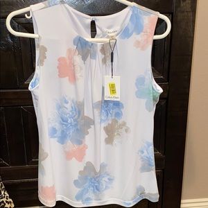 Calvin Klein blouse dress shirt sleeveless